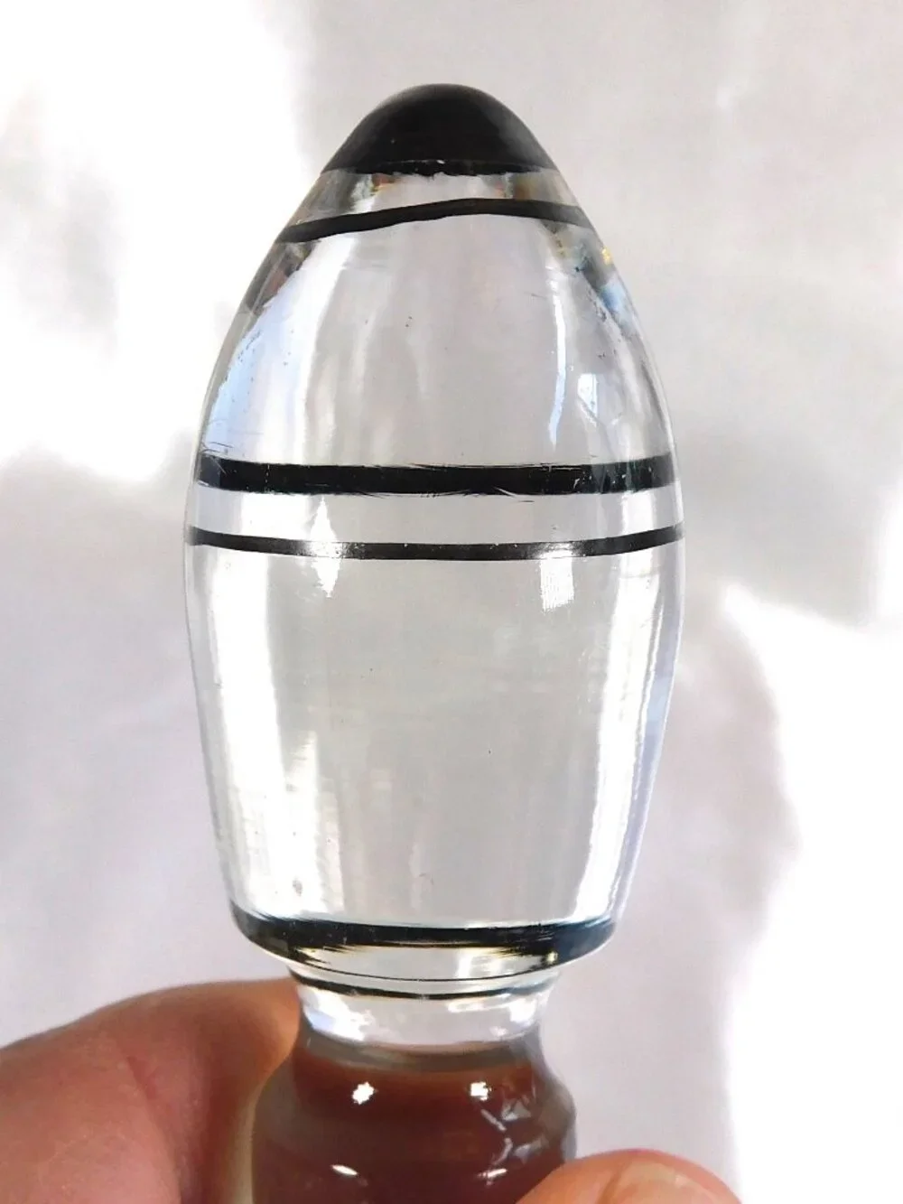 Clear Glass Bottle with Color Dots # 23450